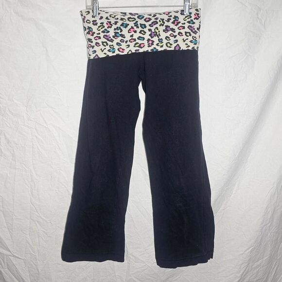 Vintage y2k white rainbow cheetah print low rise flare pants - Picture 1 of 4